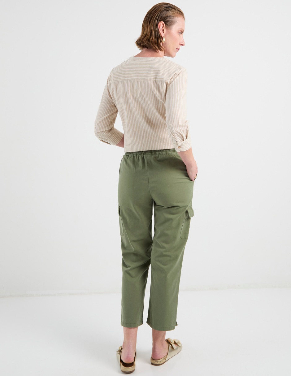 Pantalón cargo regular para mujer 6