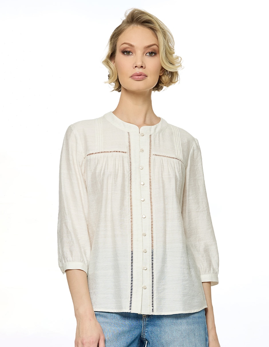 Blusa manga 3/4 para mujer