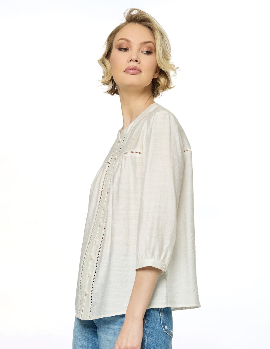 Blusa manga 3/4 para mujer