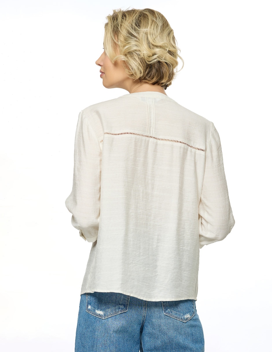 Blusa manga 3/4 para mujer