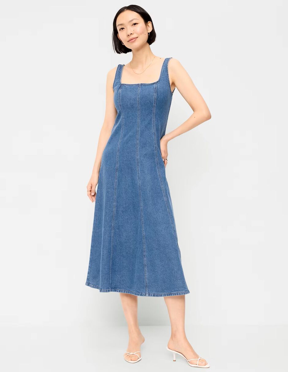 Vestido midi casual para mujer