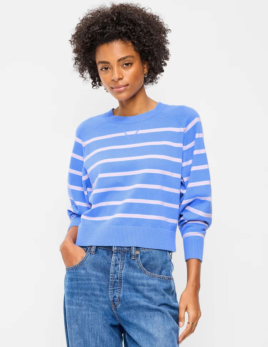 Suéter cuello redondo para mujer 1
