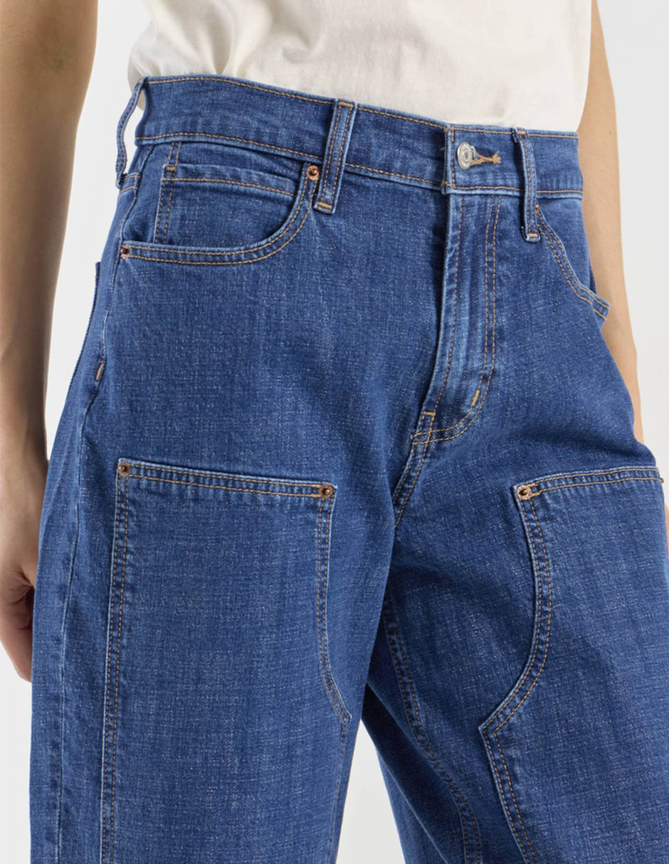 Jeans barrel cintura para mujer 9
