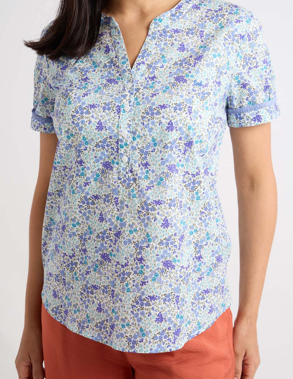 Blusa manga corta para mujer 4