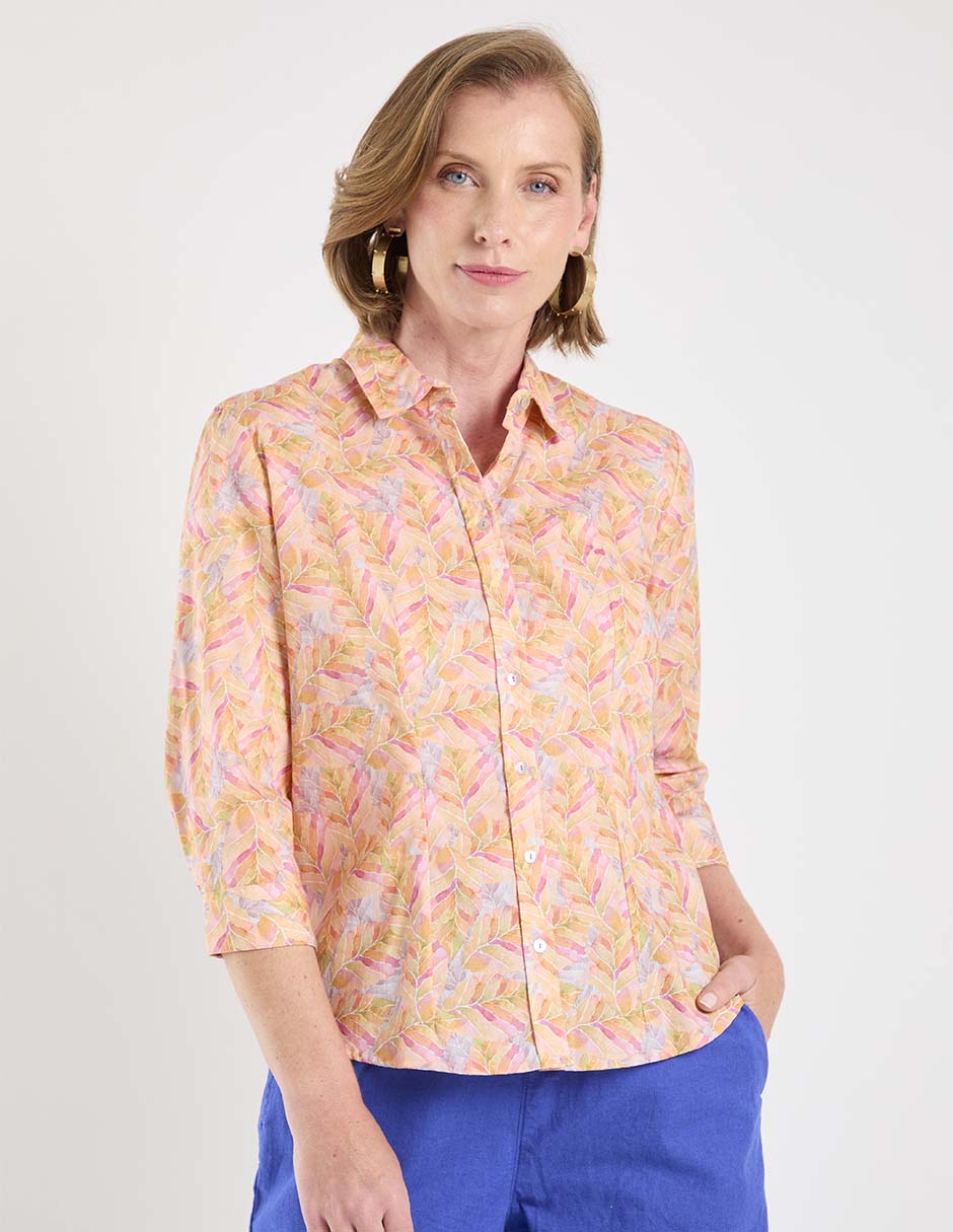 Blusa ferrioni manga 3/4 para mujer
