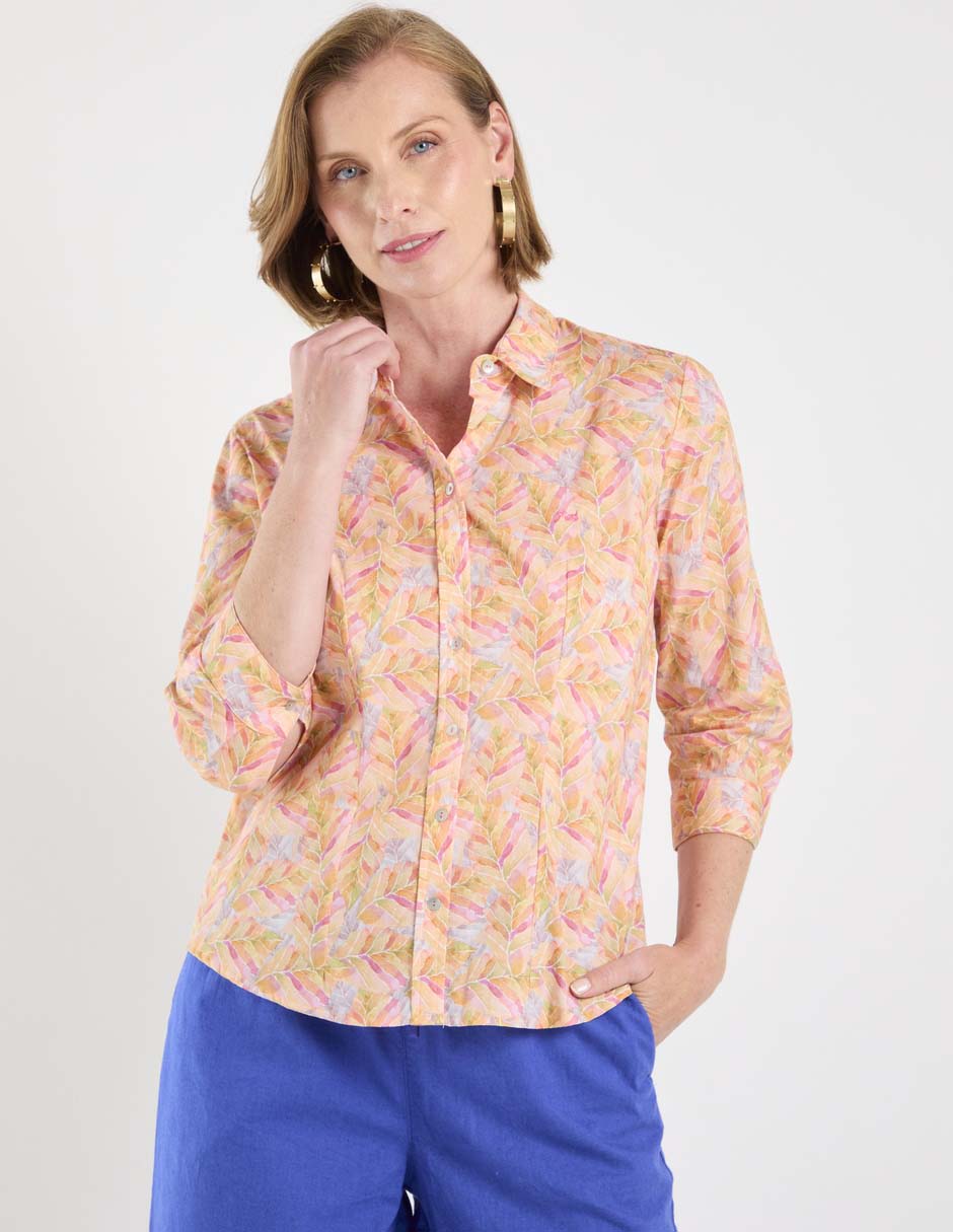 Blusa ferrioni manga 3/4 para mujer