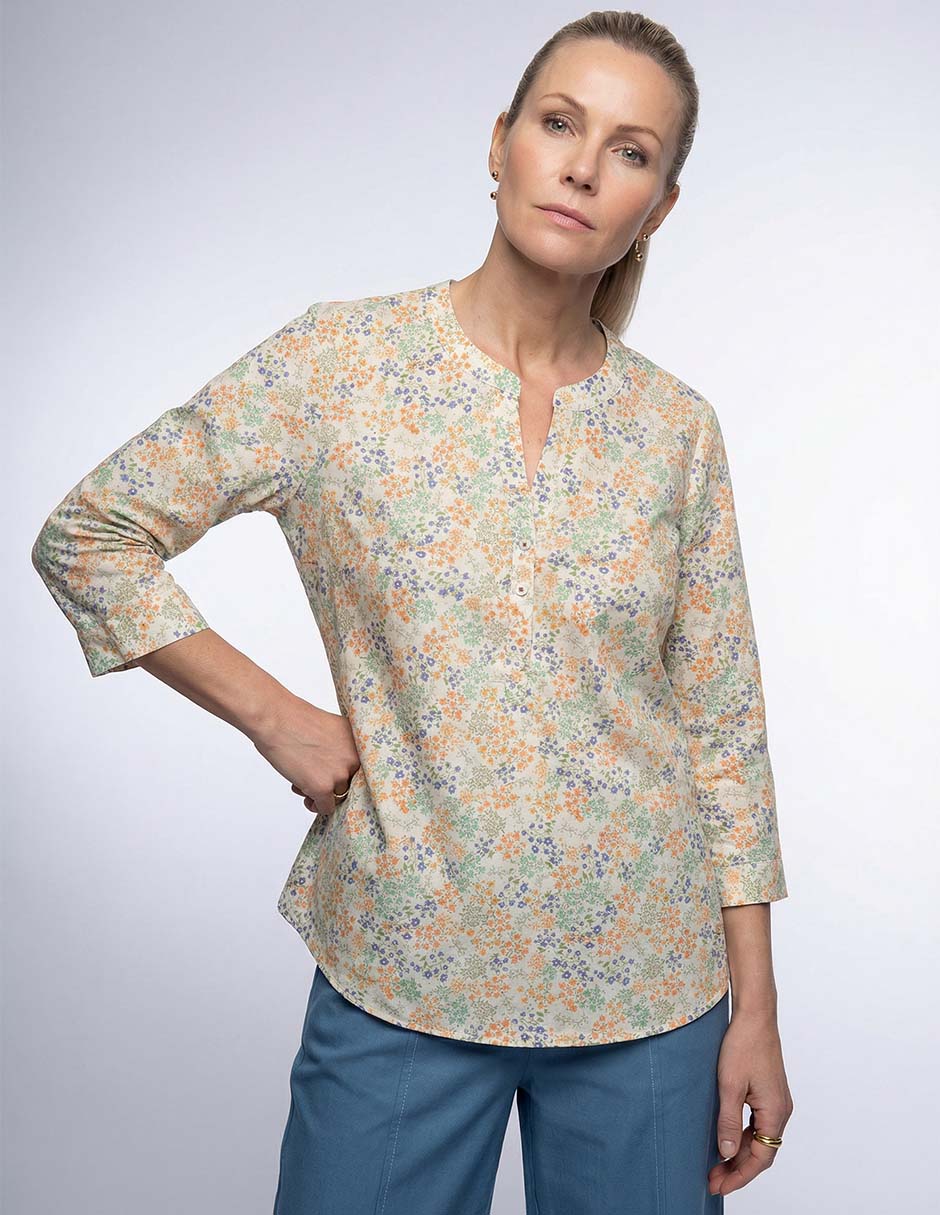 Blusa manga 3/4 para mujer