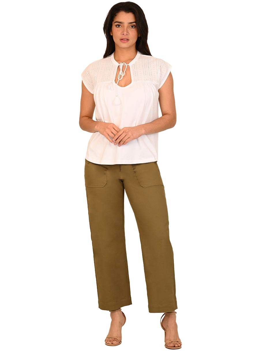Blusa manga corta para mujer 2