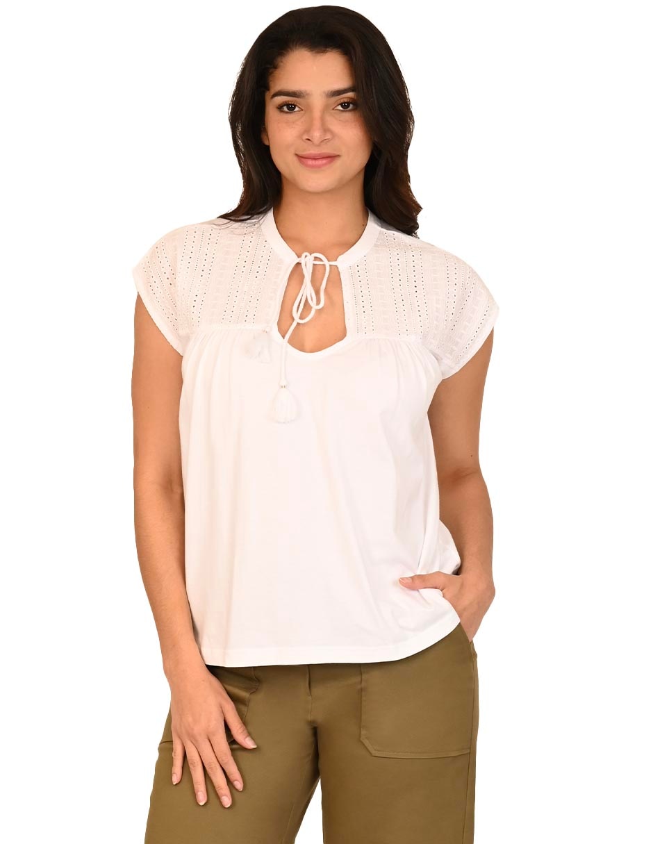 Blusa manga corta para mujer 1
