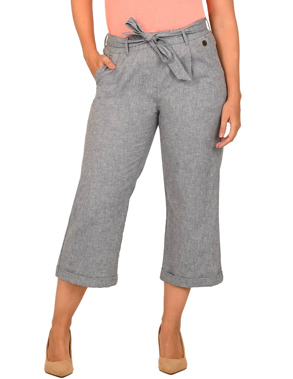 Pantalón Capri Baggy Para Mujer Pantalón Capri Baggy Para Mujer
