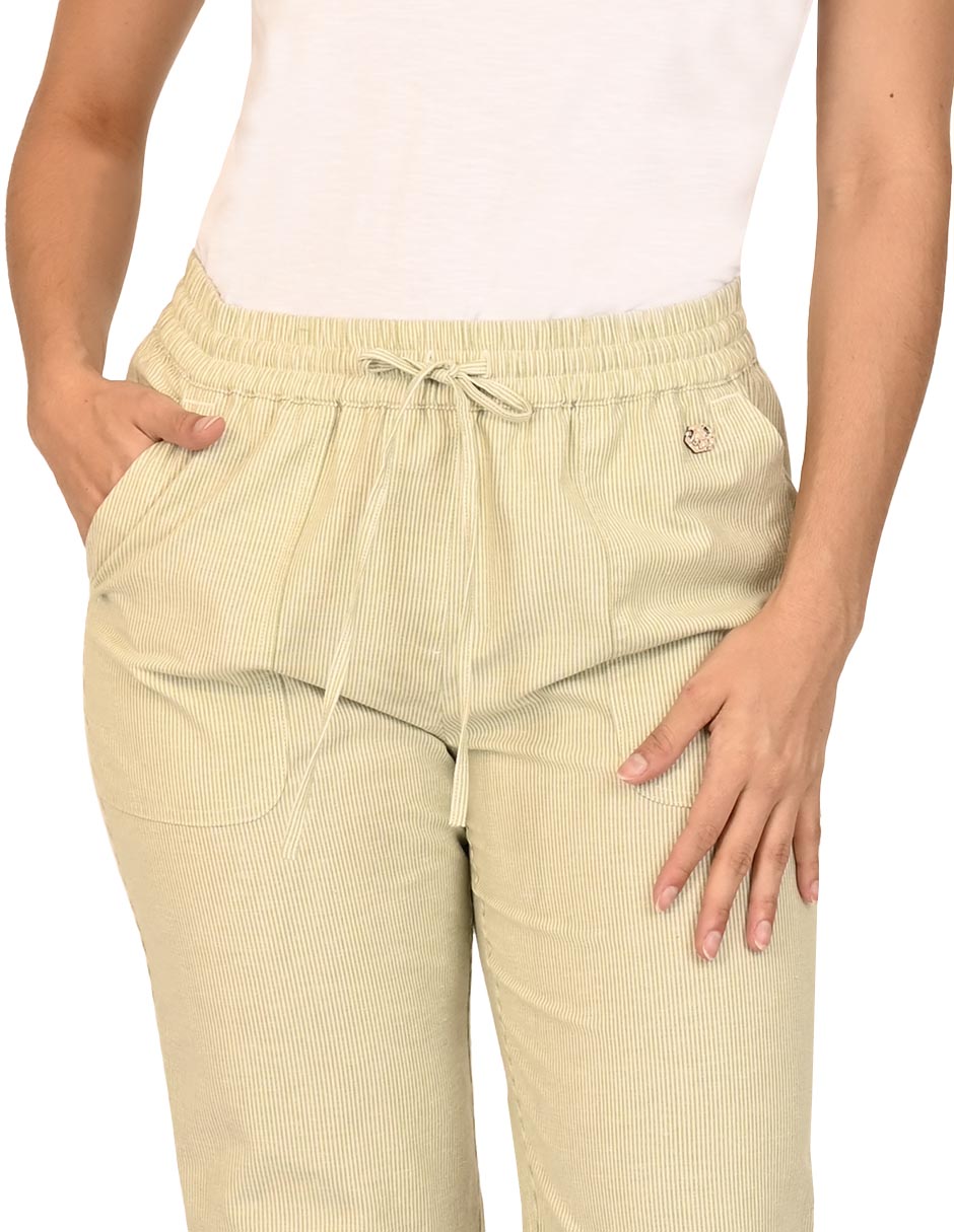 "pantalón" regular amplio "para mujer" 4