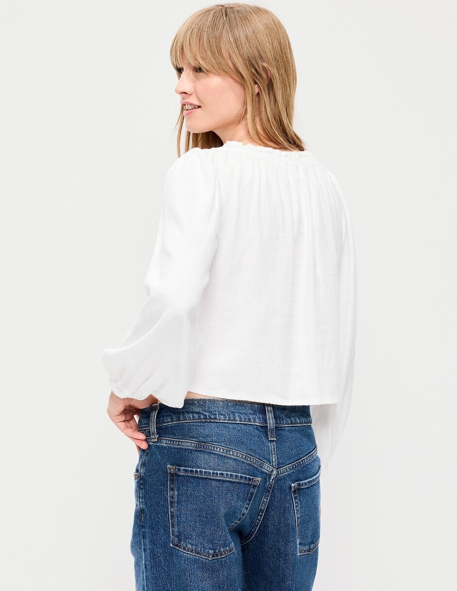 Blusa Old Navy manga larga para mujer