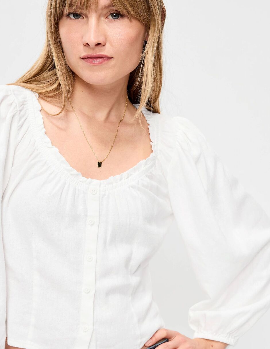 Blusa Old Navy manga larga para mujer