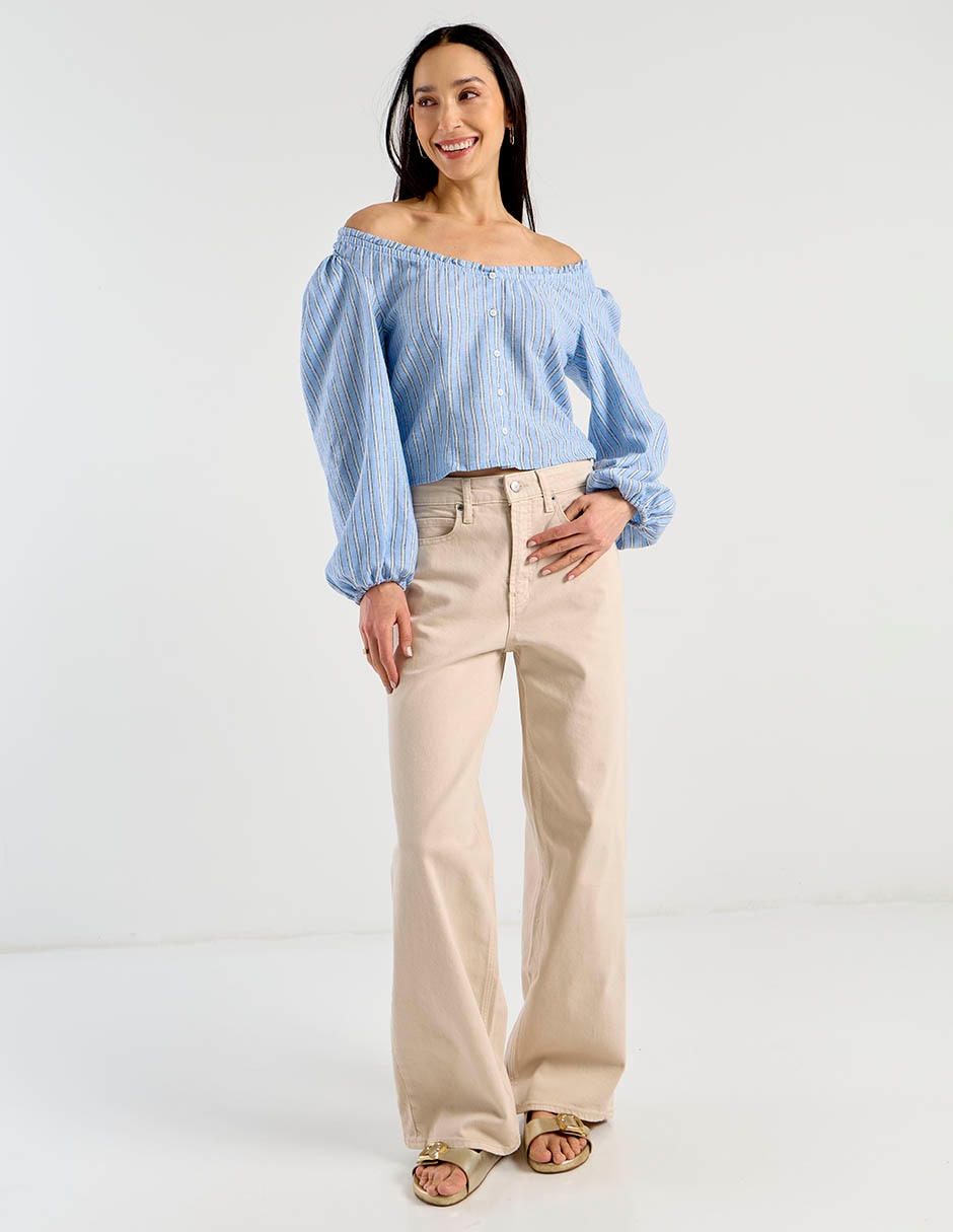 Blusa manga larga para mujer 8