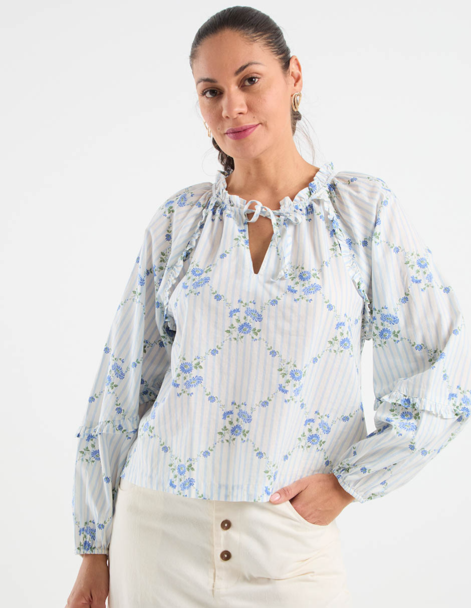 Blusa manga larga para mujer 1