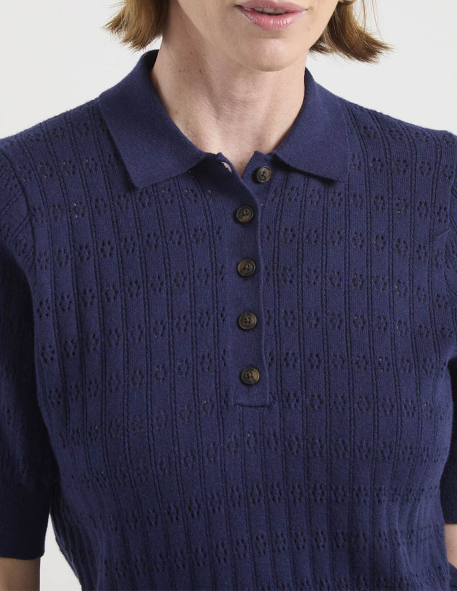 Blusa manga al codo para mujer