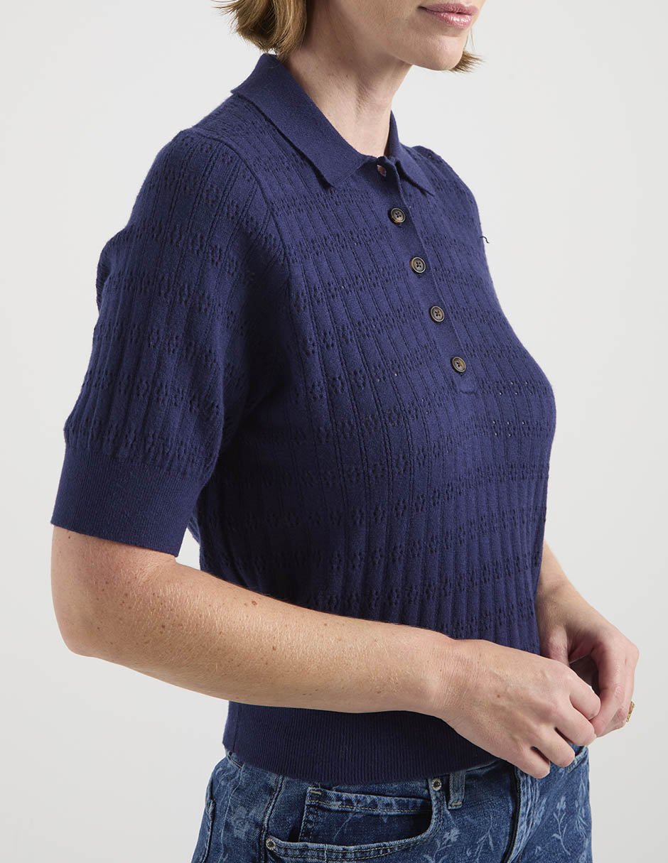 Blusa manga al codo para mujer