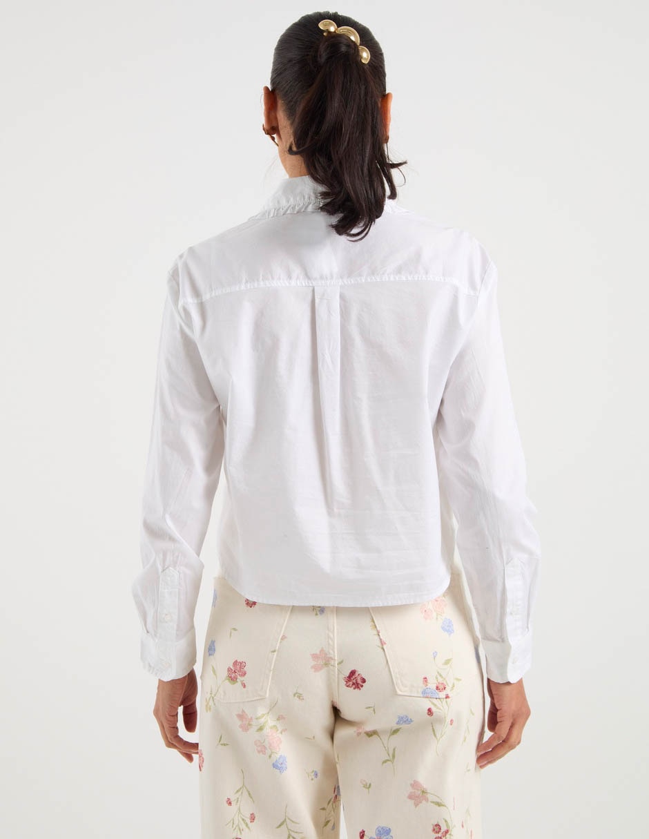 Blusa camisera manga larga para mujer 11