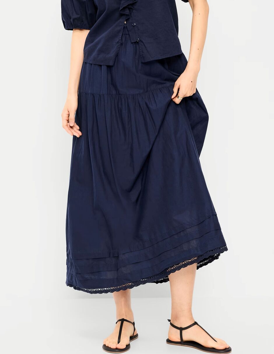 Falda crop a la cintura