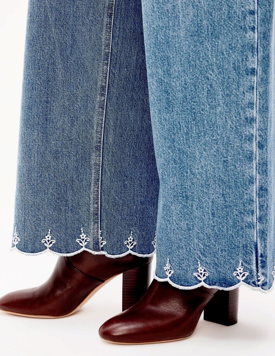 Jeans wide leg para mujer 2