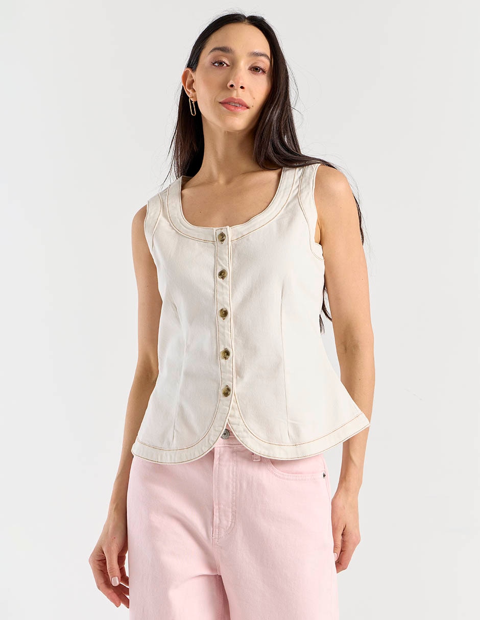Chaleco de algodón para mujer 1