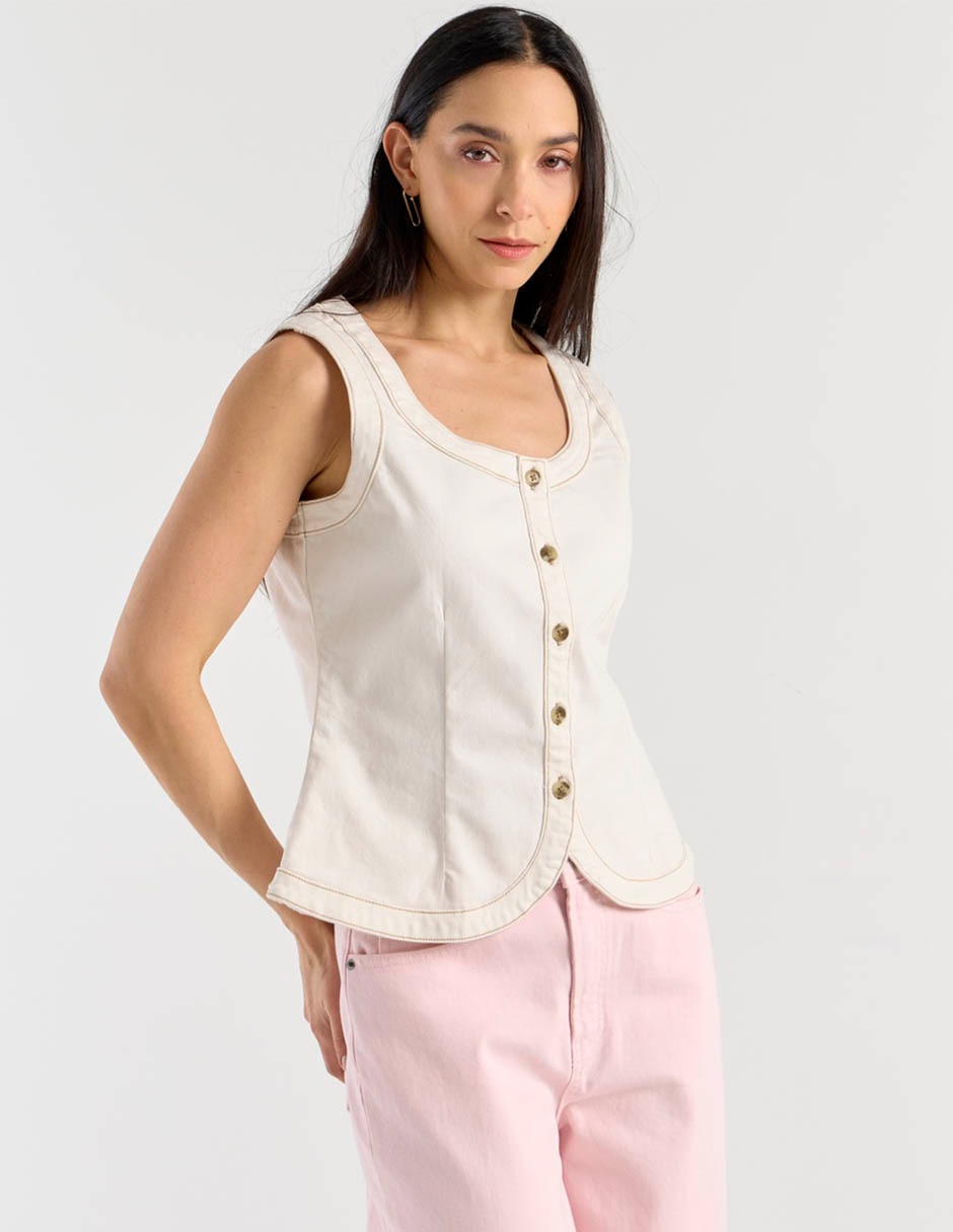 Chaleco de algodón para mujer 7