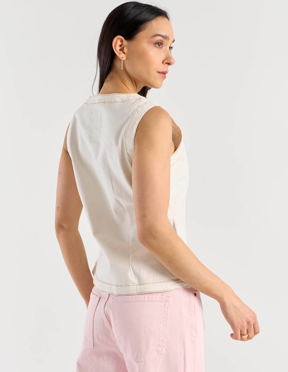 Chaleco de algodón para mujer 11