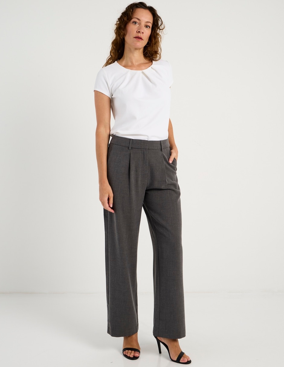 Pantalón relaxed wide leg para mujer 7