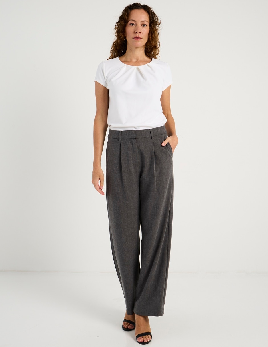 Pantalón relaxed wide leg para mujer 8