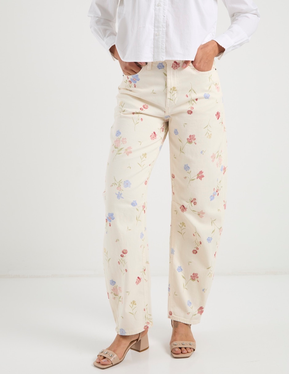 Jeans straight cintura para mujer 10