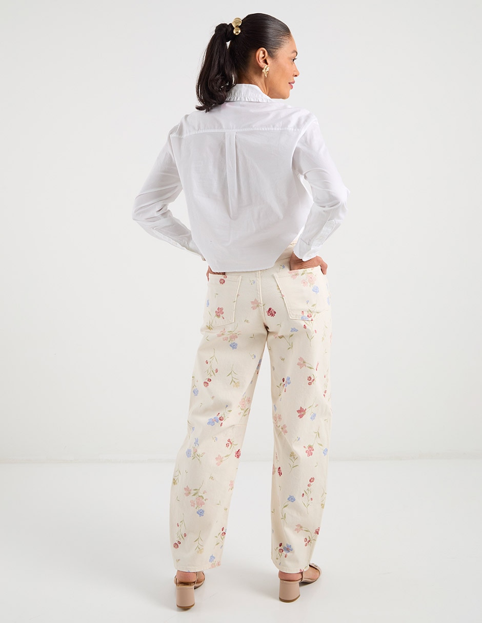 Jeans straight cintura para mujer 11