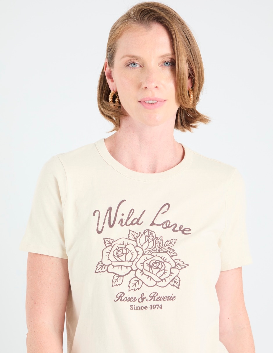 Playera manga corta Old Navy cuello redondo para mujer