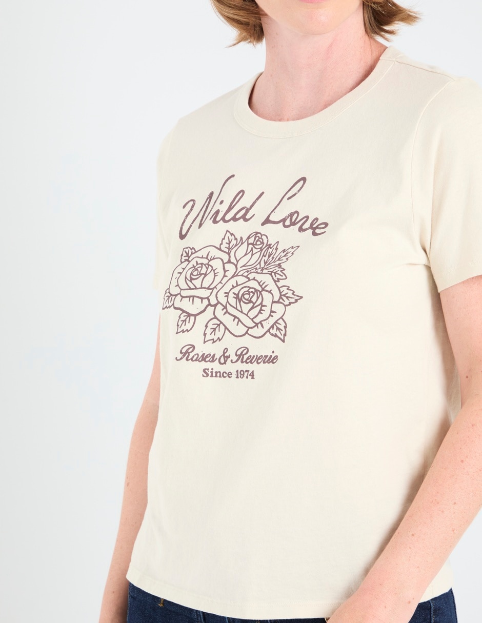 Playera manga corta Old Navy cuello redondo para mujer
