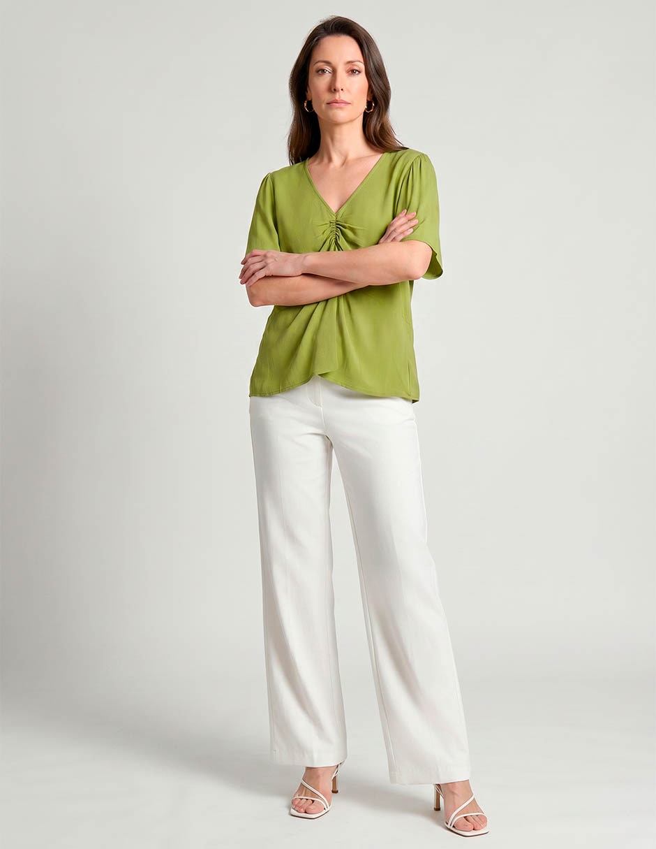 Blusa manga corta para mujer 3