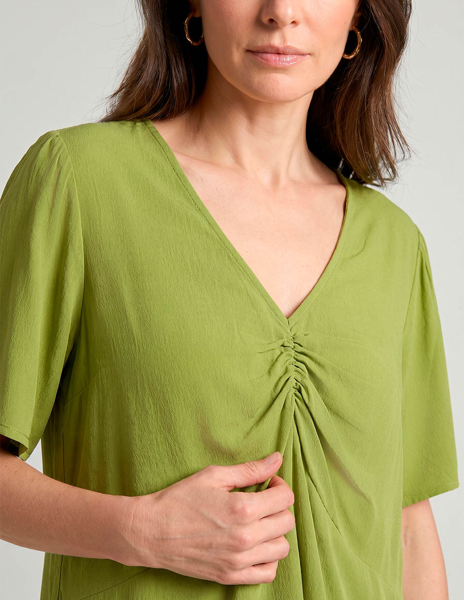 Blusa manga corta para mujer 4