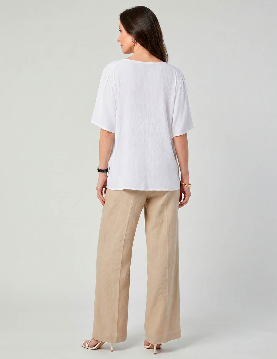 Blusa Lieb manga corta para mujer