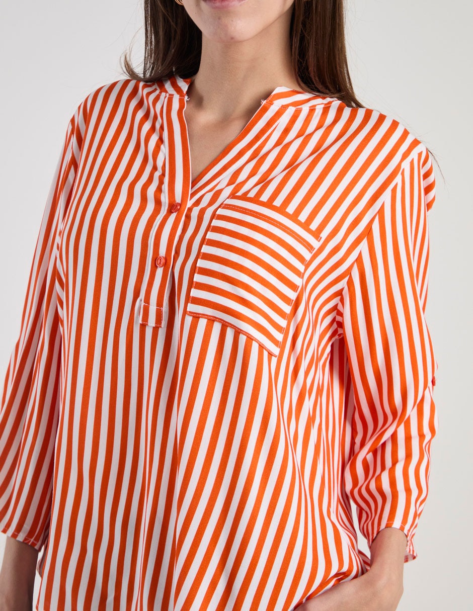 Blusa manga 3/4 para mujer