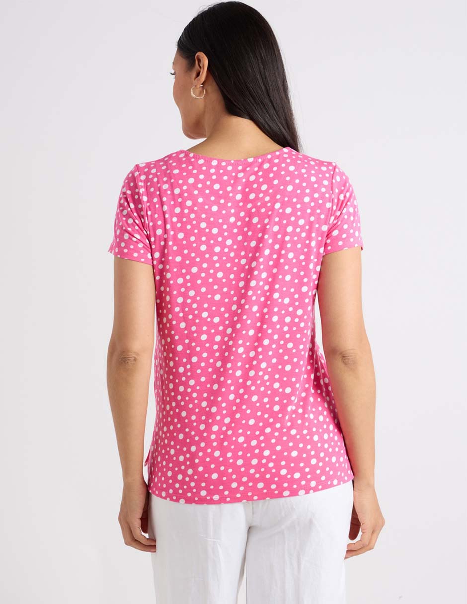 Blusa Lieb manga corta para mujer