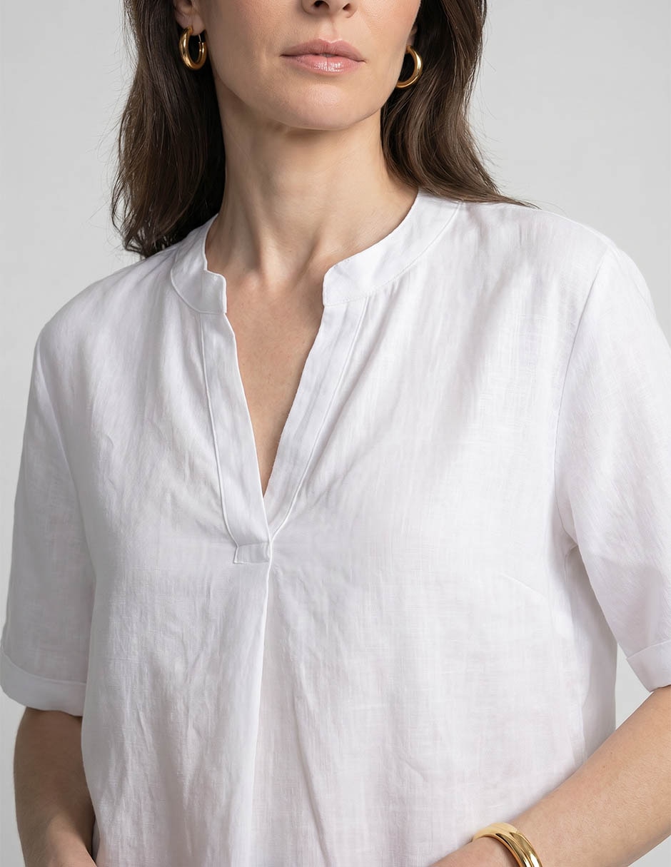 Blusa manga al codo para mujer 4