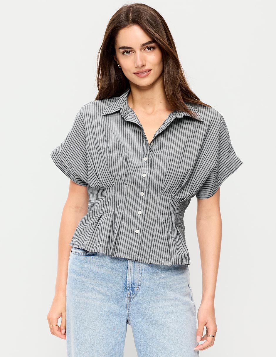 Blusa manga corta para mujer