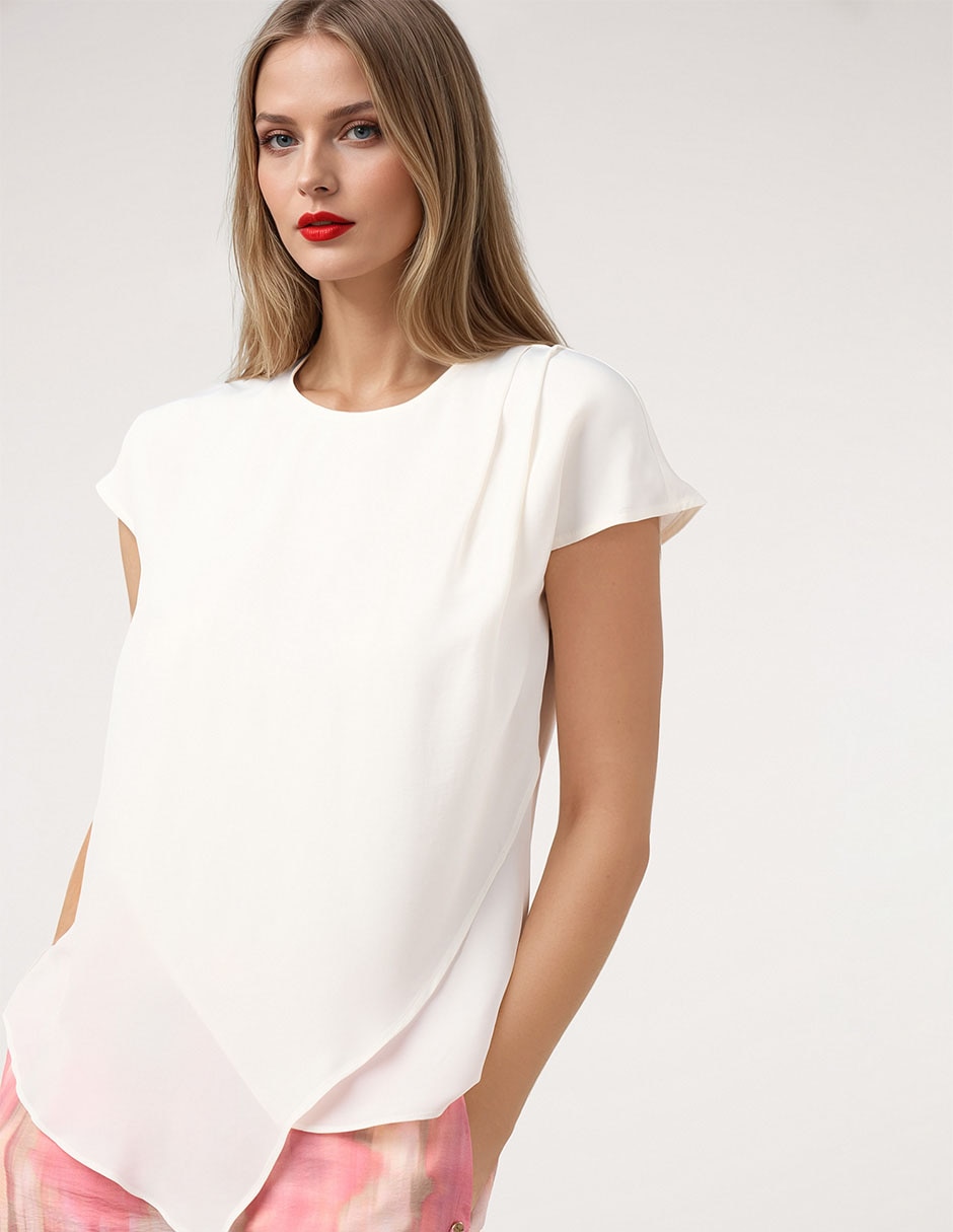 Blusa manga corta para mujer 1