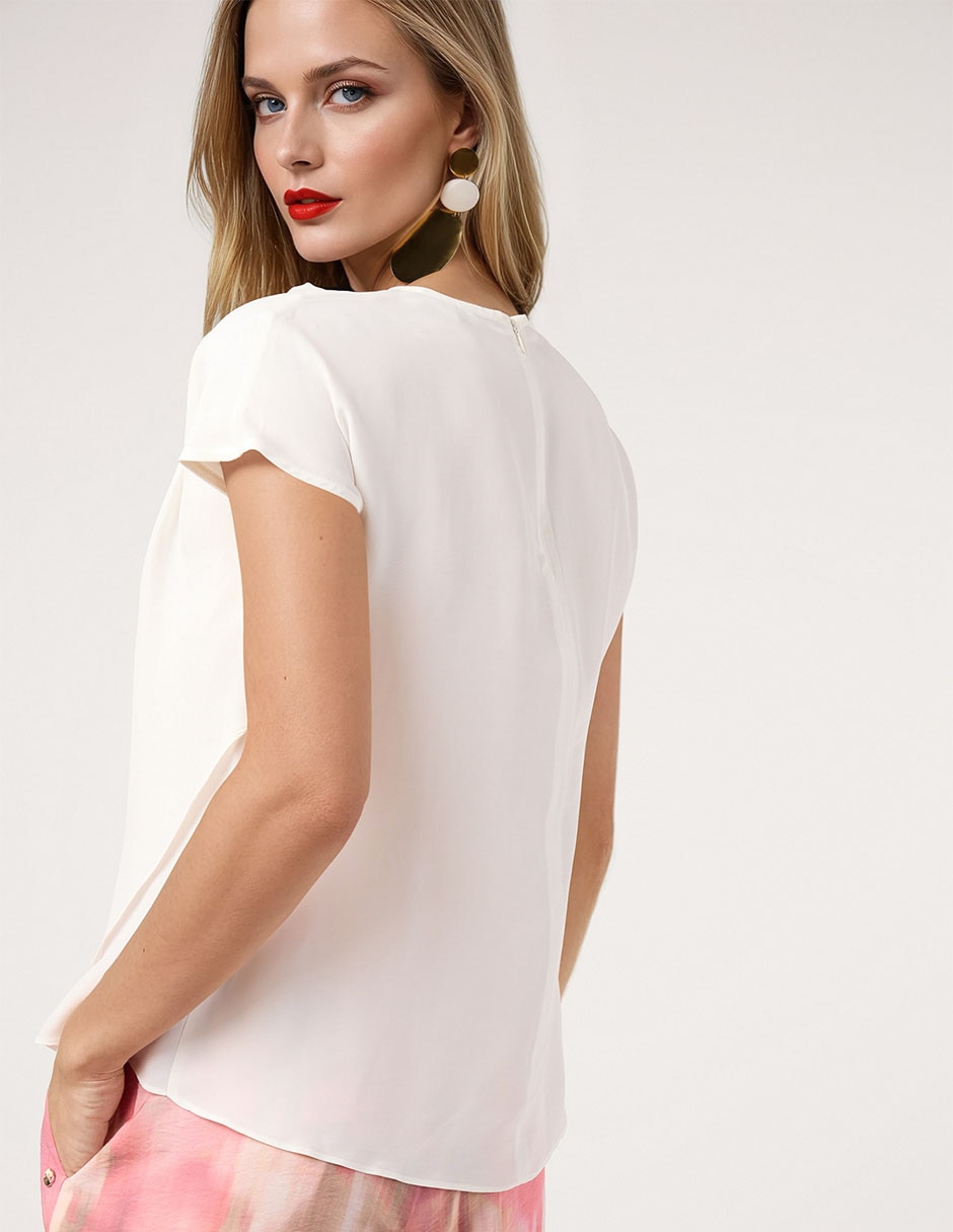 Blusa manga corta para mujer 5