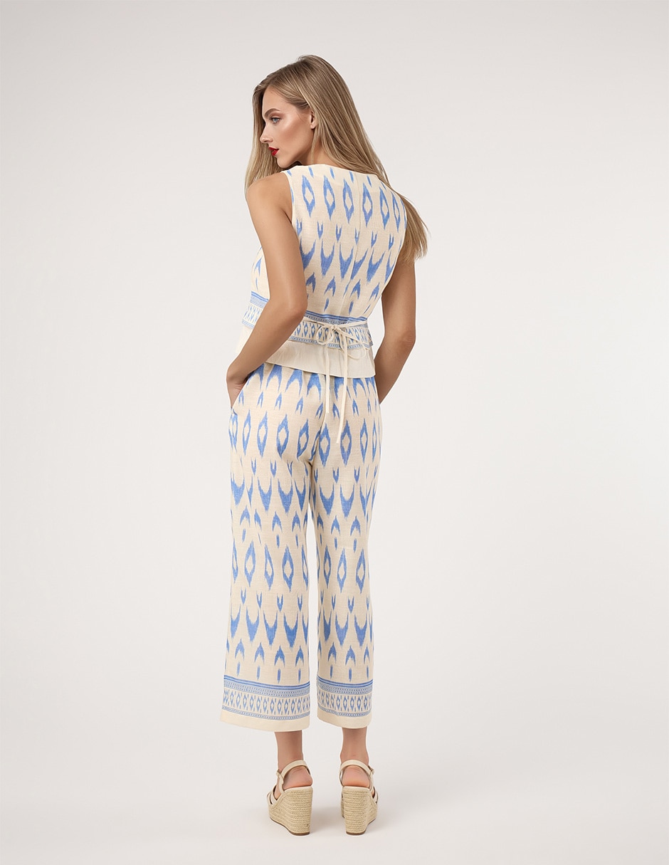 Pantalón coulotte straight para mujer 4