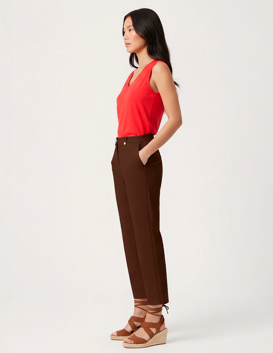 Pantalón capri slim para mujer 3