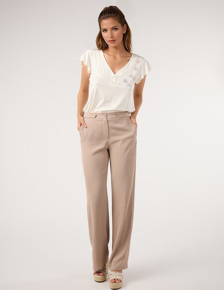 Pantalón straight para mujer 2