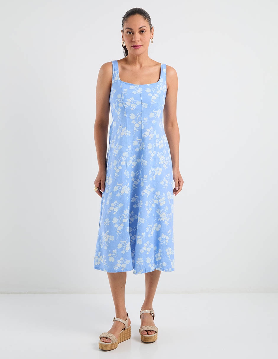 Vestido midi casual para mujer Vestido midi casual para mujer