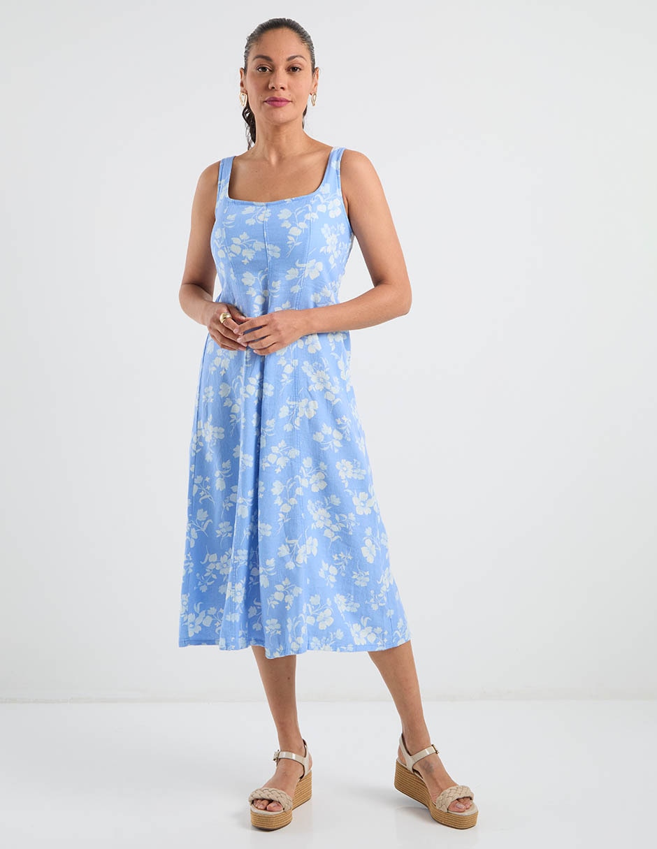 Vestido midi casual para mujer