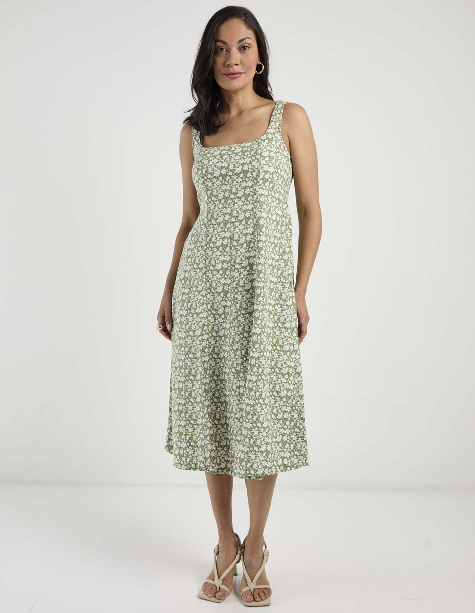 Vestido midi casual para mujer