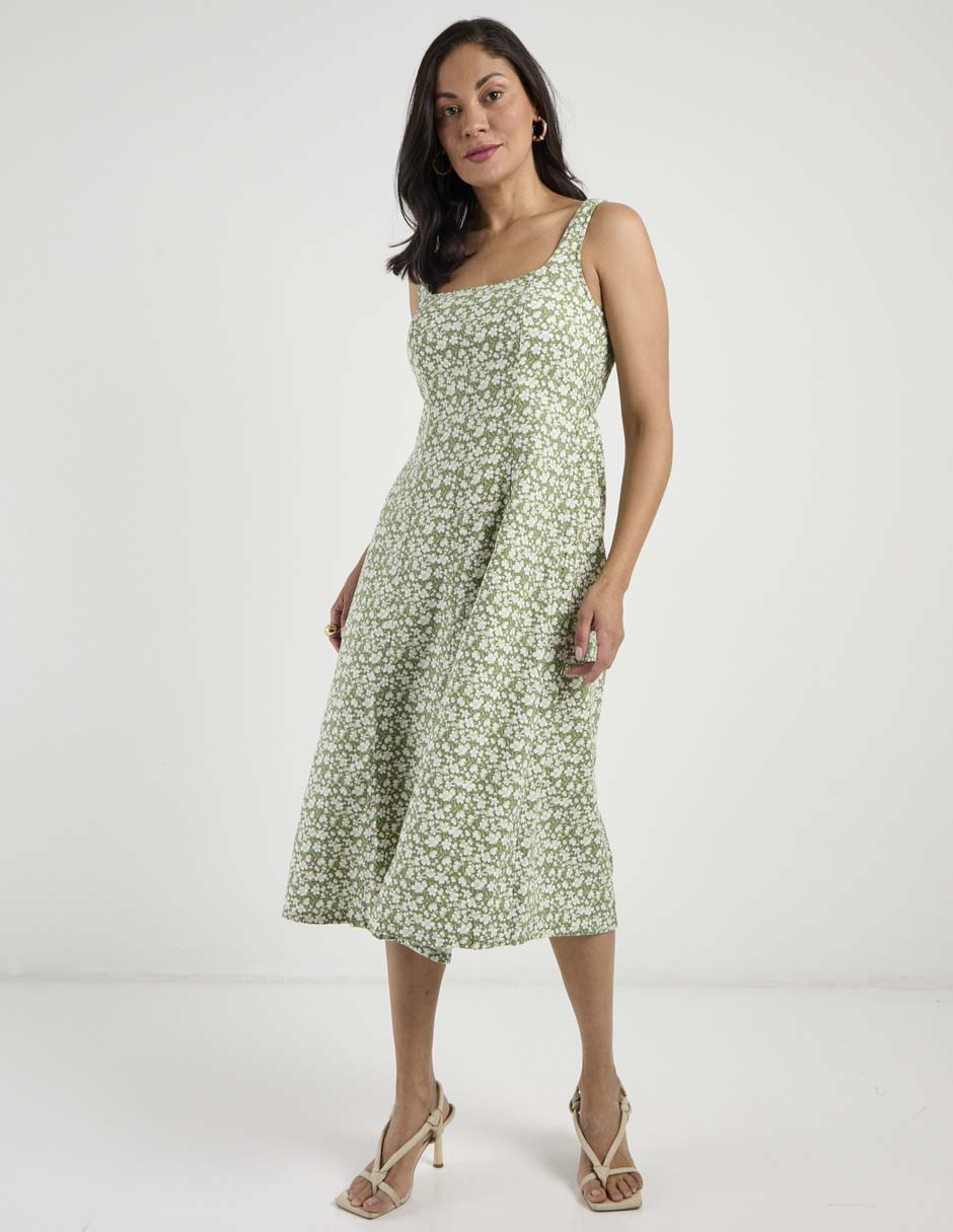 Vestido midi casual para mujer