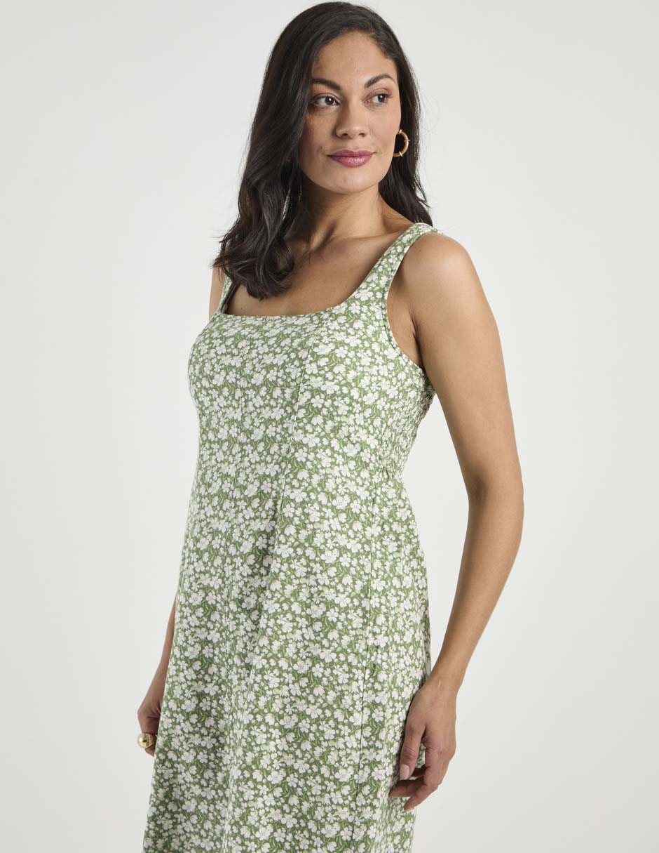 Vestido midi casual para mujer